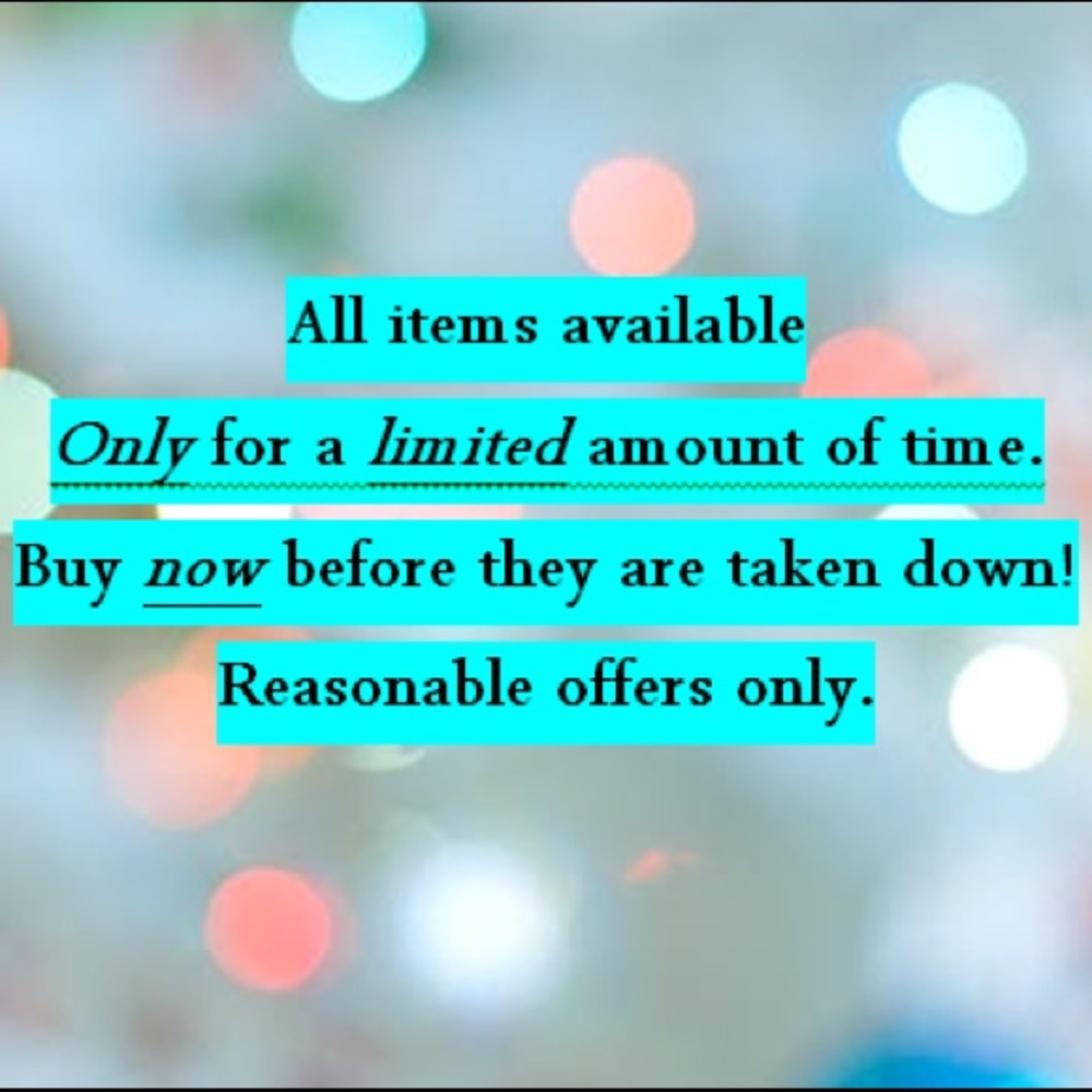 ITEMS BEING REMOVED WITHIN THREE DAYS!!